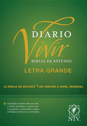Biblia de estudio del diario vivir NTV, letra grande (Tapa dura, Letra Roja) (Spanish Edition),Used