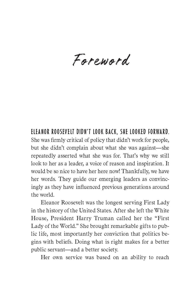What Are We For?: The Words and Ideals of Eleanor Roosevelt,Used