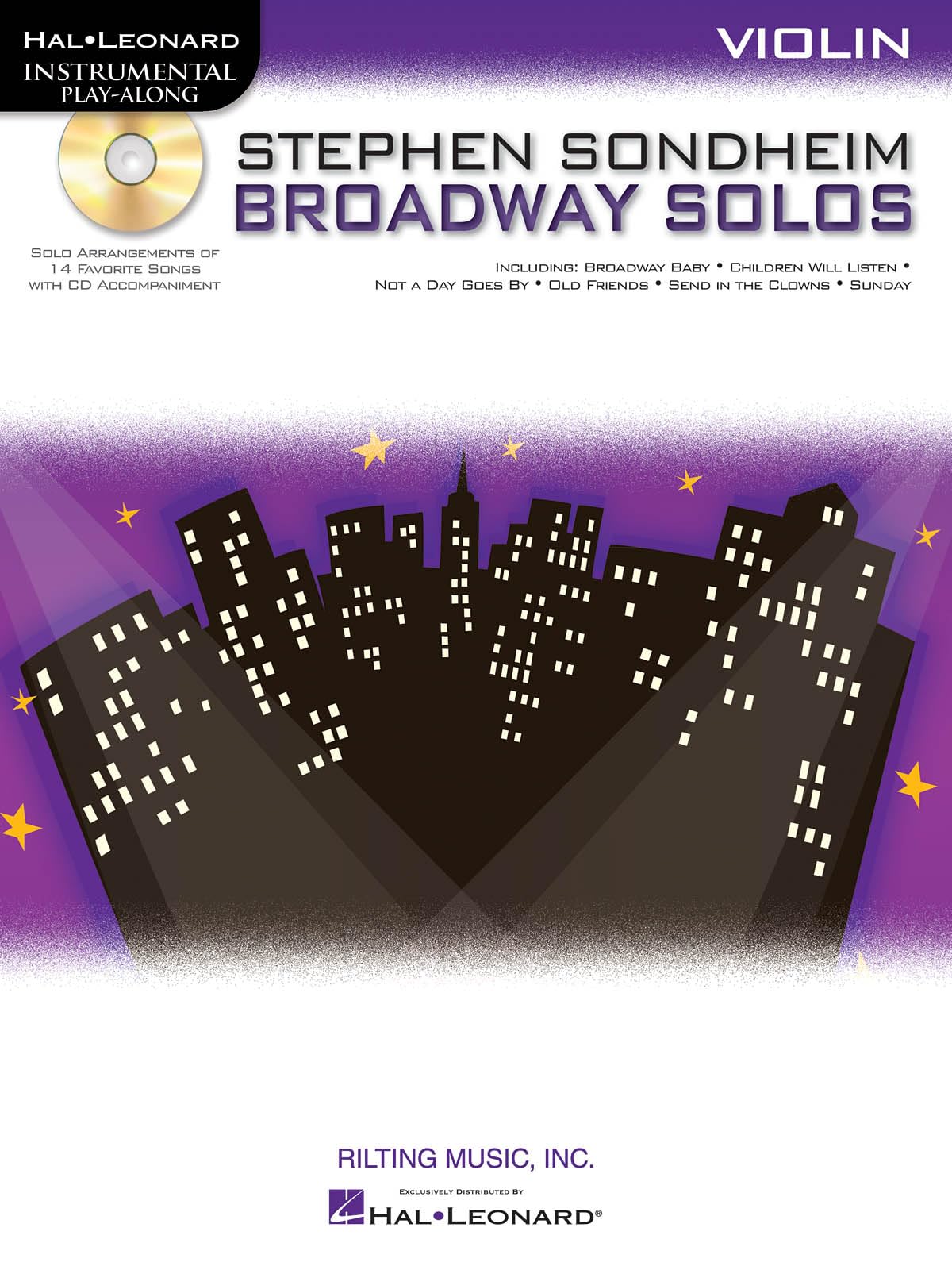 Stephen Sondheim  Broadway Solos: Violin (Hal Leonard Instrumental Playalong),Used