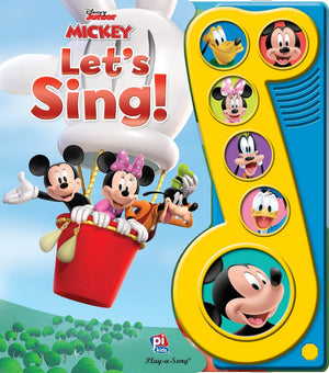 Phoenix International Publications Disney Mickey Mouse Clubhouse Sound Book - Let's Sing! Interactive Music Note Book for Kids