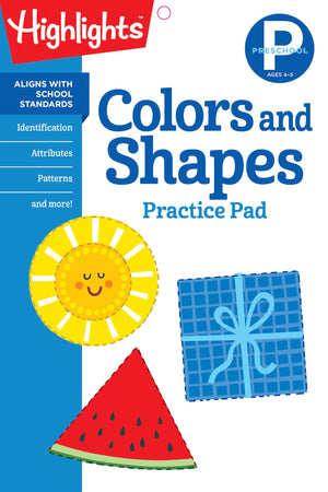 Preschool Colors and Shapes (Highlights Learn on the Go Practice Pads),Used