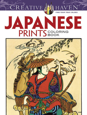 Creative Haven Japanese Prints Coloring Book (Creative Haven Coloring Books),Used