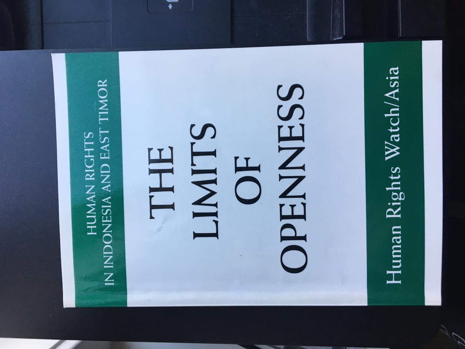 The Limits of Openness: Human Rights in Indonesia and East Timor,Used