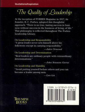Thoughts on Leadership (Forbes Leadership Library)