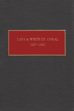 Laws And Writs Of Appeal, 16471663 (New Netherlands Documents) (New Netherland Documents),Used