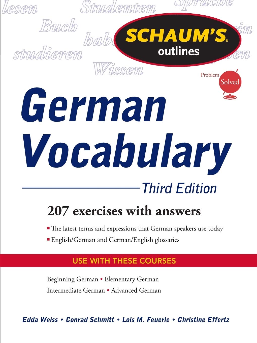 Schaum's Outline of German Vocabulary, 3ed (Schaum's Outlines),Used