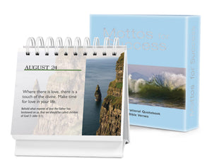 Mottos For Success Vol. 1 With Bible Verses: A Daily Desktop Quotebook