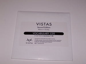 Vistas: Vocabulary Cds (3 Total Cds For Lecciones 118),Used