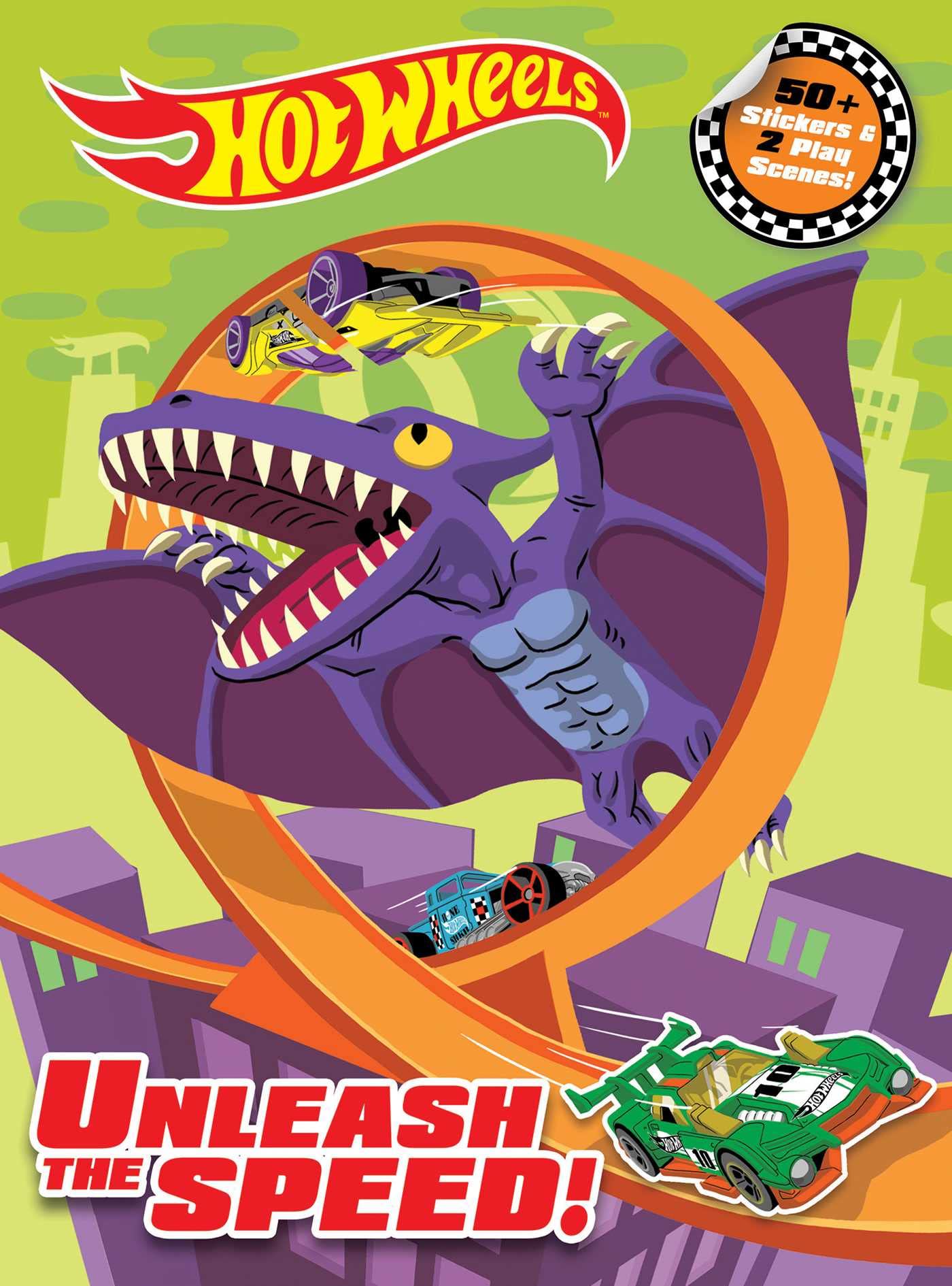 Hot Wheels: Unleash The Speed!: Panorama Sticker Book (Panorama Sticker Storybook),Used