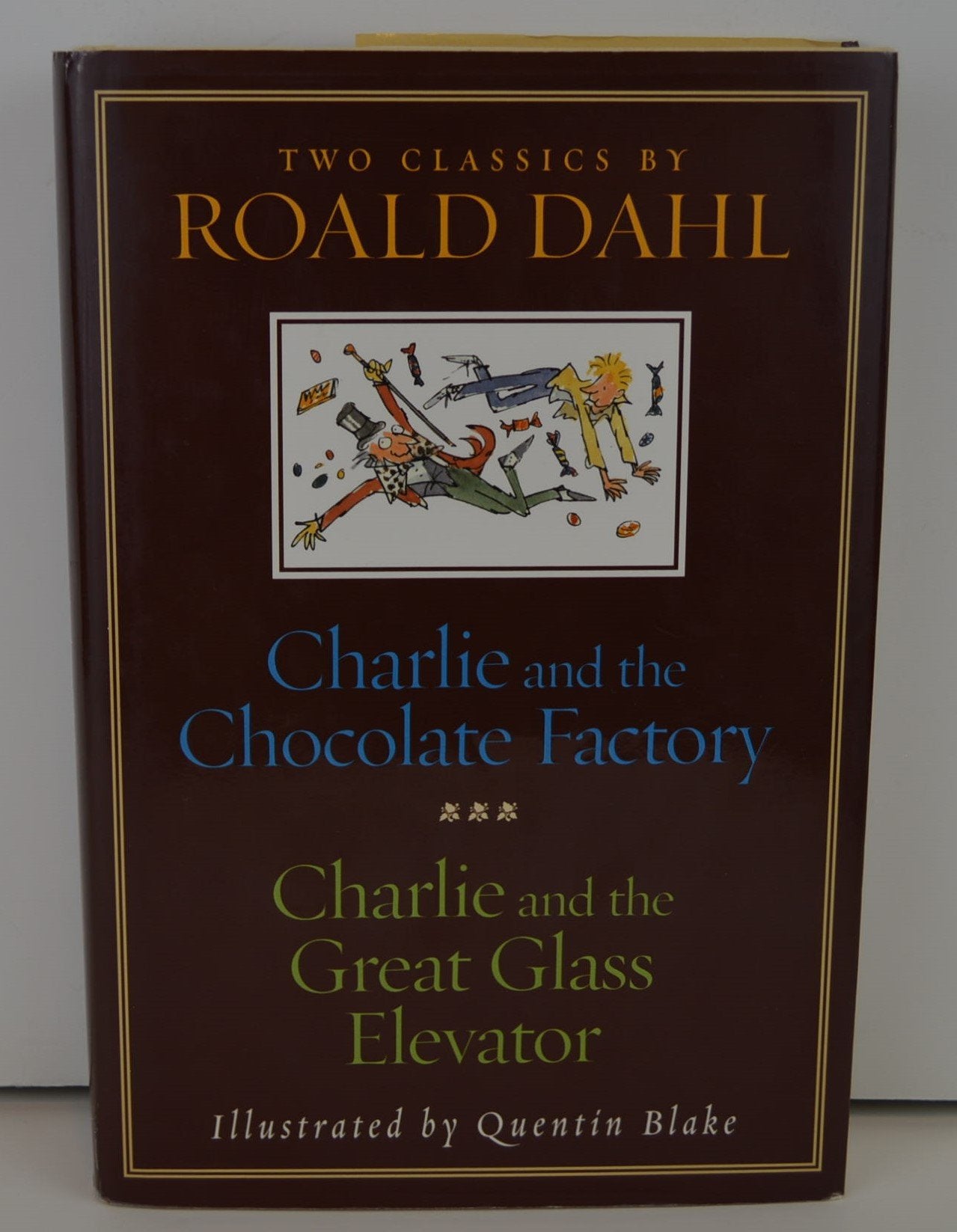 CHARLIE AND THE CHOCOLATE FACTORY and CHARLIE AND THE GREAT GLASS ELEVATOR [Hardcover],Used