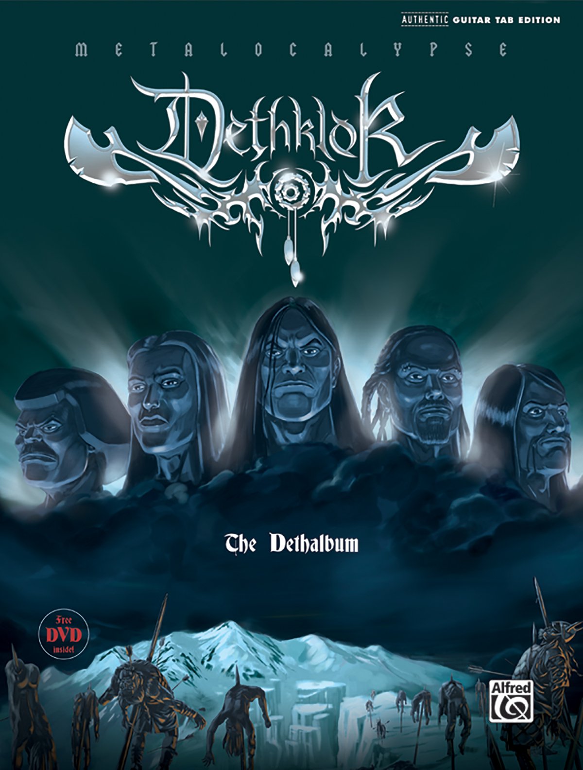 Dethklok  The Dethalbum: Authentic Guitar TAB, Book & DVD,Used