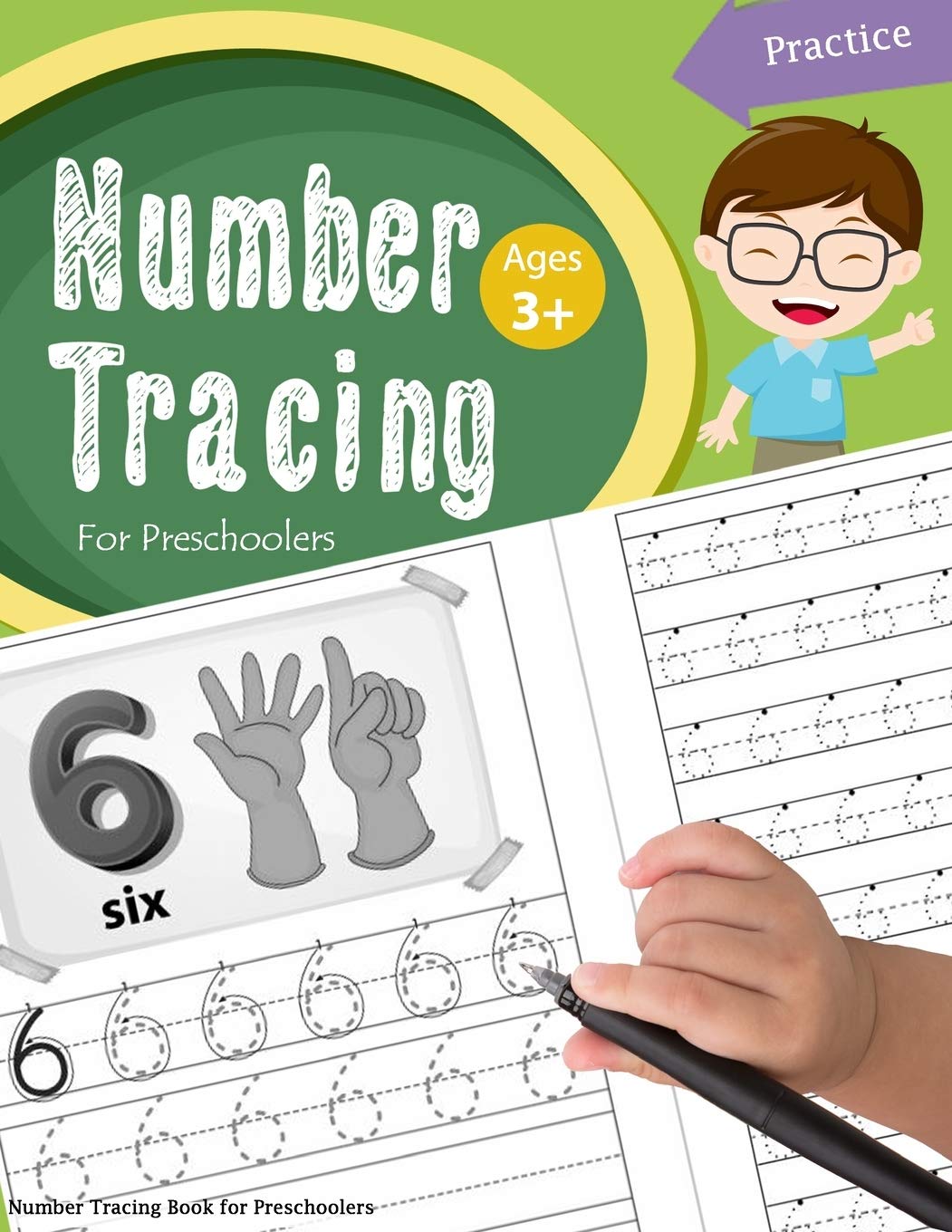 Number Tracing Book for Preschoolers: Number tracing books for kids ages 35,Number tracing workbook,Number Writing Practice Boo,New