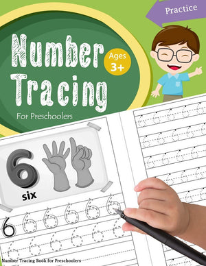 Number Tracing Book for Preschoolers: Number tracing books for kids ages 35,Number tracing workbook,Number Writing Practice Boo,New
