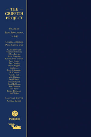 The Griffith Project, Volume 10: Films Produced 19191946 (The Griffith Project Vols 112),Used