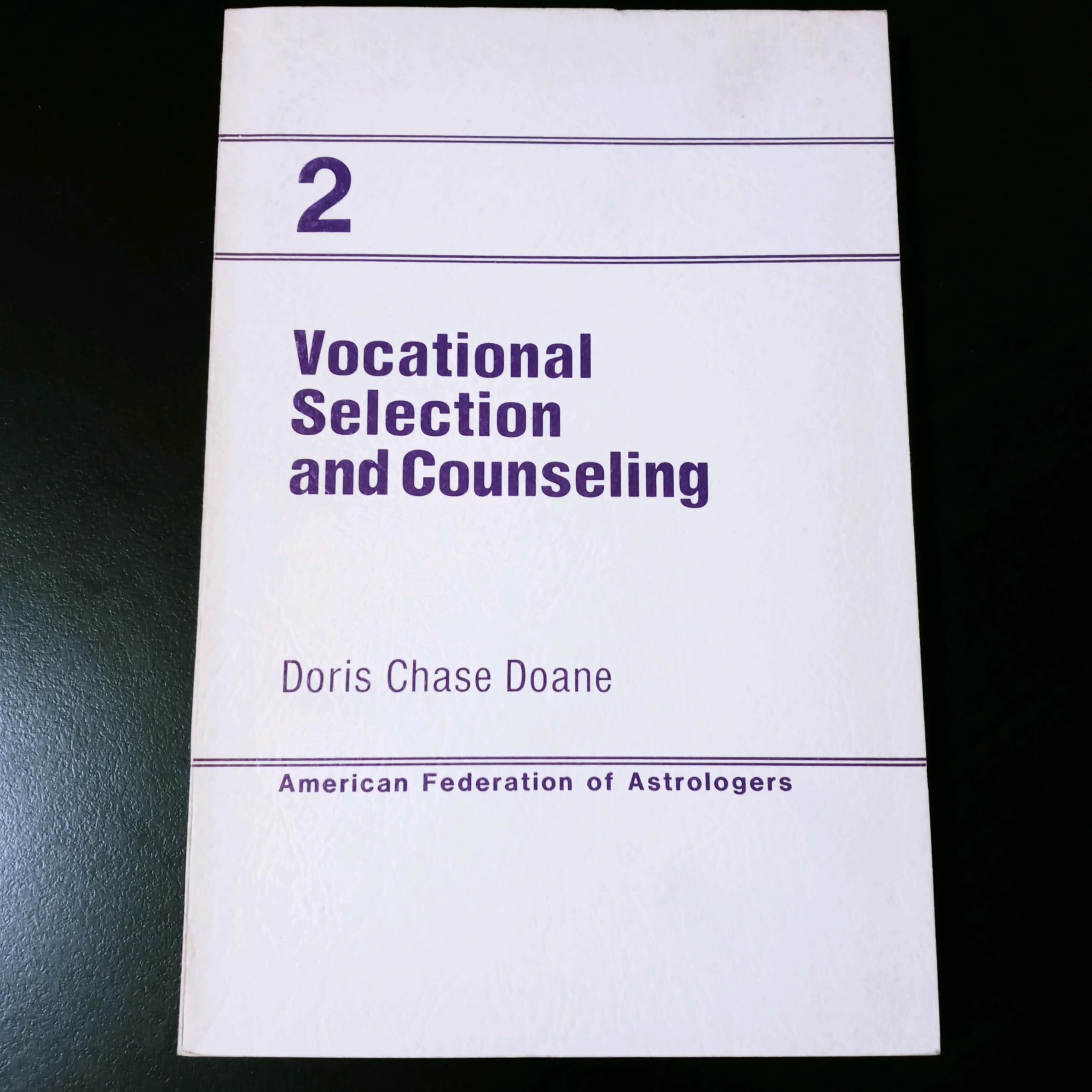 Vocational Selection and Counseling, Vol. 2,Used