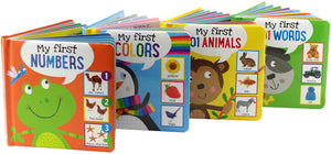 My First Board Books (4Book Set) (Padded Covers) (My First Books, Ages 0+),Used