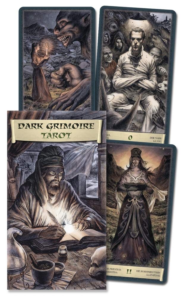 Dark Grimoire Tarot (English and Spanish Edition),New