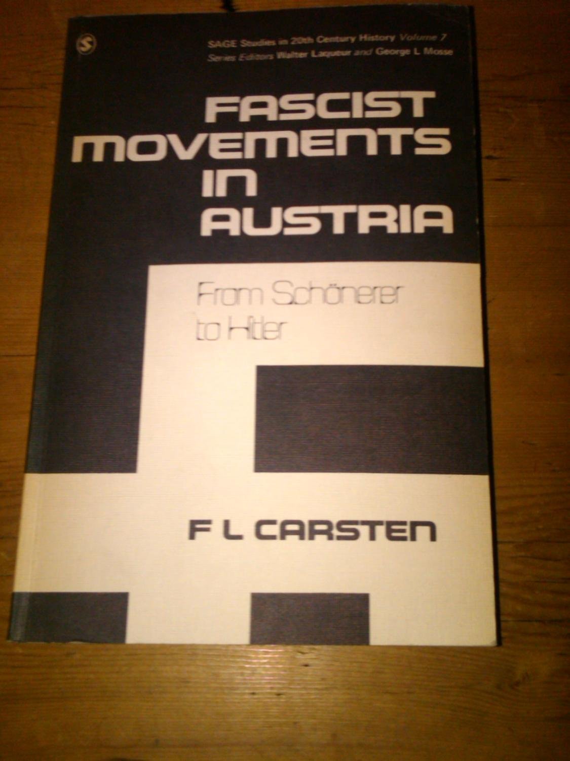 Fascist Movements In Austria H (Sstch)-used