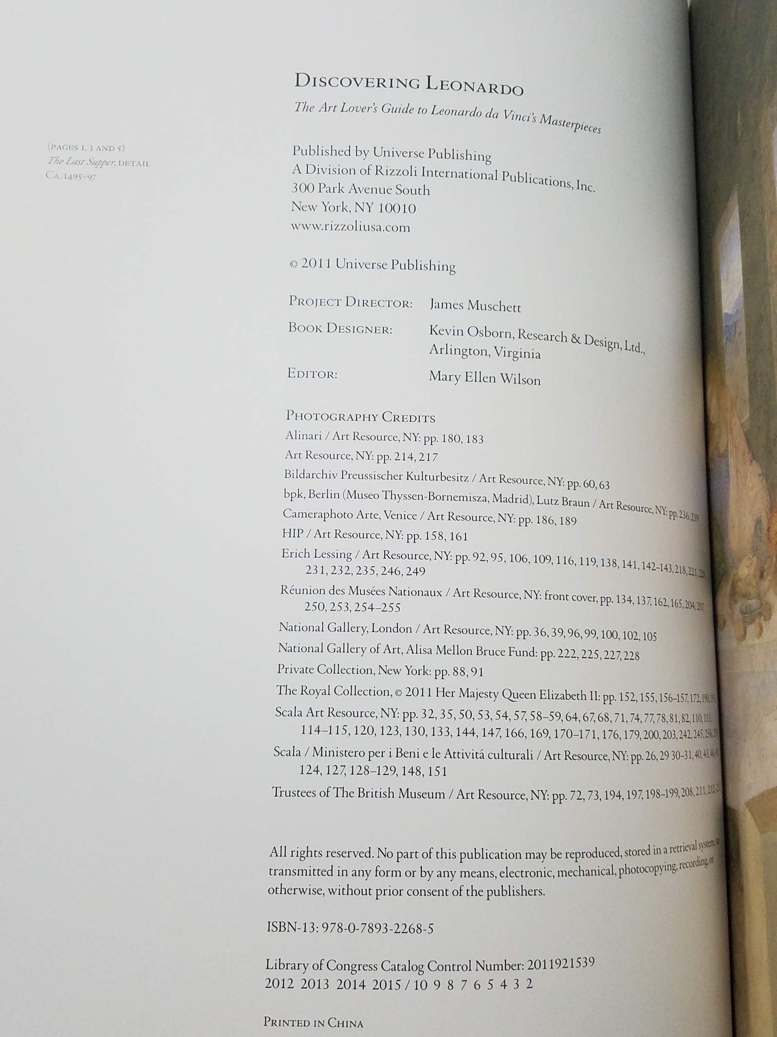 Discovering Leonardo: The Art Lover'S Guide To Understanding Da Vinci'S Masterpieces,New