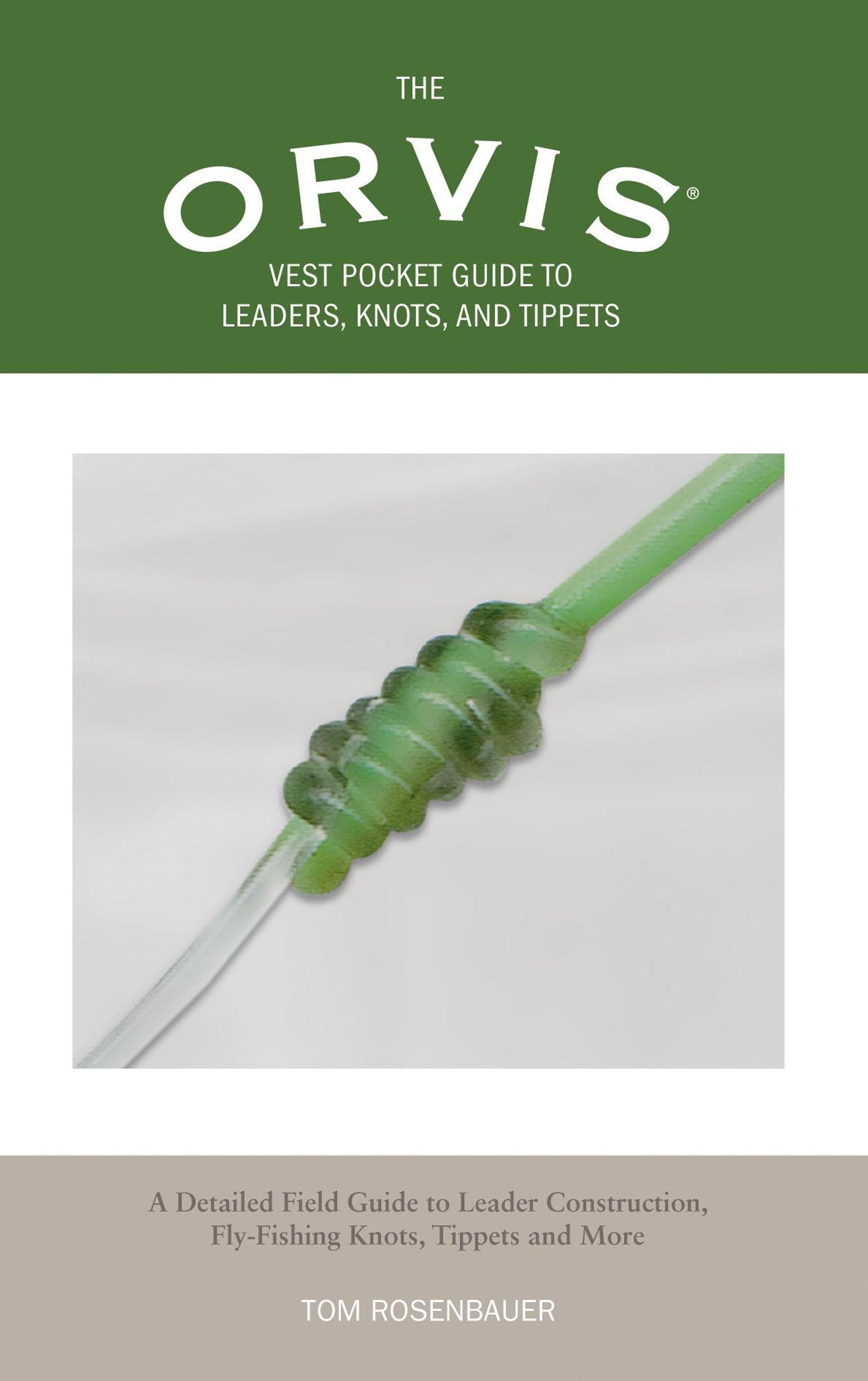 Orvis Vest Pocket Guide to Leaders, Knots, and Tippets: A Detailed Field Guide To Leader Construction, FlyFishing Knots, Tippet,Used