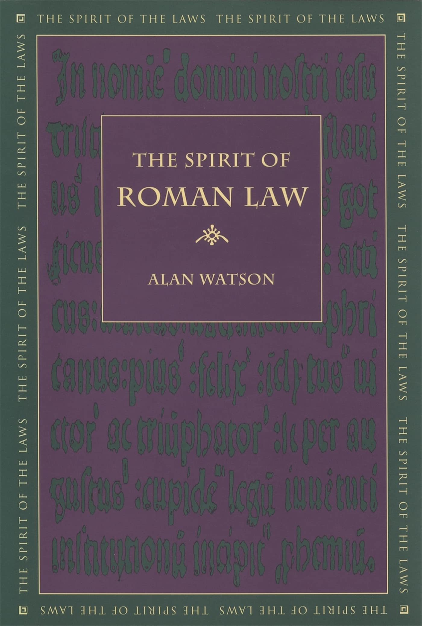 The Spirit Of Roman Law (The Spirit Of The Laws Ser.),Used