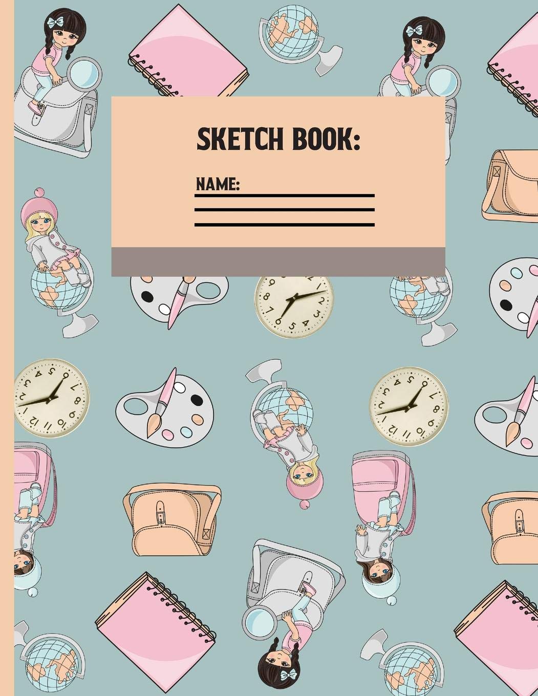 Sketchbook: Baby Blue Back to school Sketch paper to draw and sketch in for Girls 120 pages (8.5 x 11 Inch).,Used