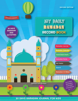 My Daily Ramadan Record Book  Second Edition: 30 Days Ramadan Journal and Mini Activities for Kids,Used