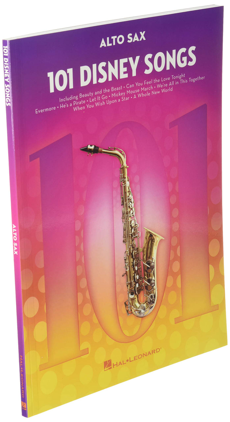 101 Disney Songs For Alto Sax  Saxophone Music Book With Songs From Favorite Movies And Cartoons  Alto Saxophone Book For Amat,Used