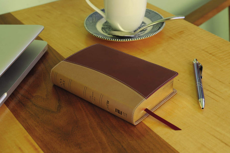 Amplified Holy Bible, Compact, Leathersoft, Tan/Burgundy: Captures The Full Meaning Behind The Original Greek And Hebrew