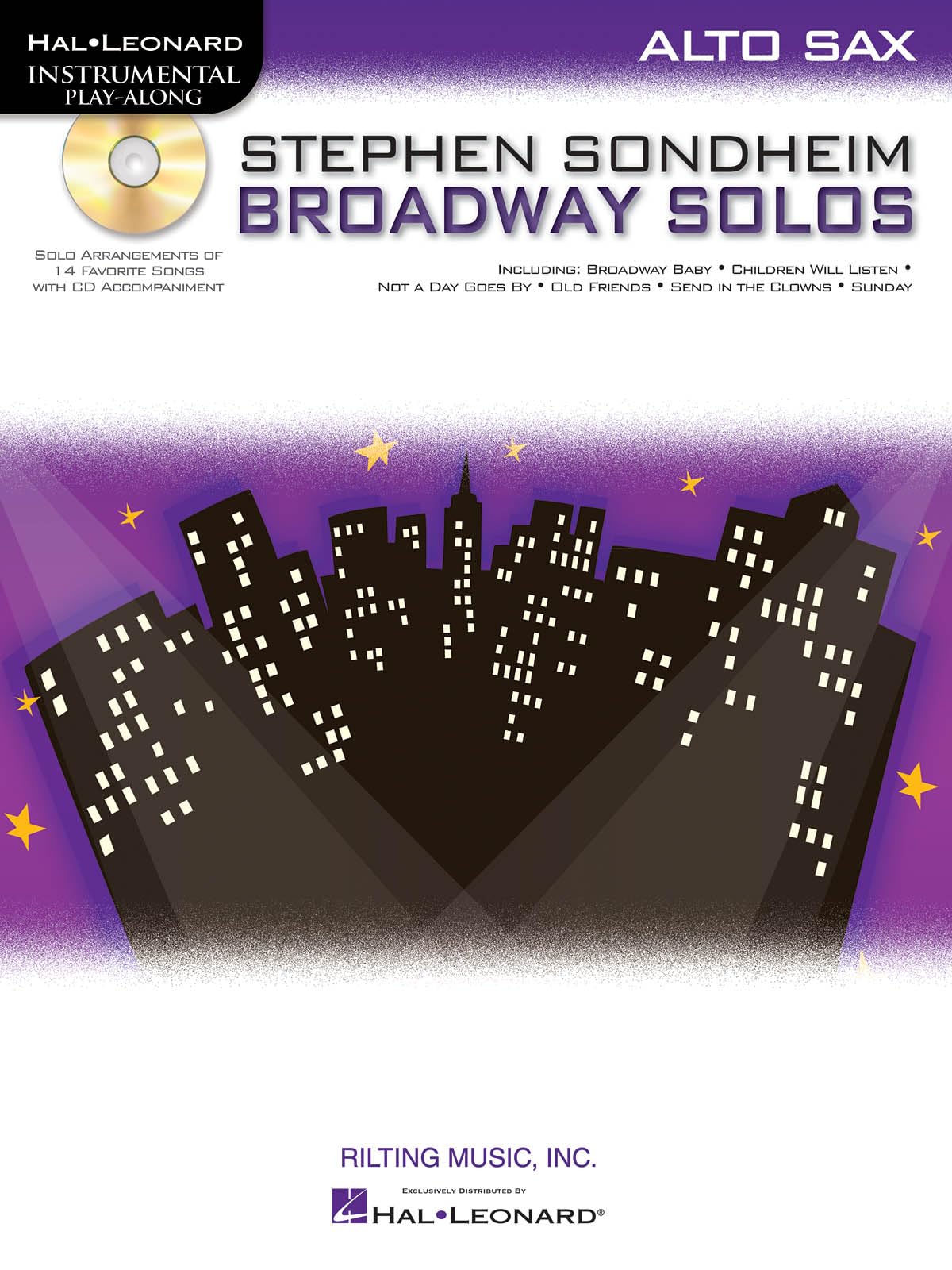 Stephen Sondheim  Broadway Solos: Alto Sax (Hal Leonard Instrumental Playalong),Used