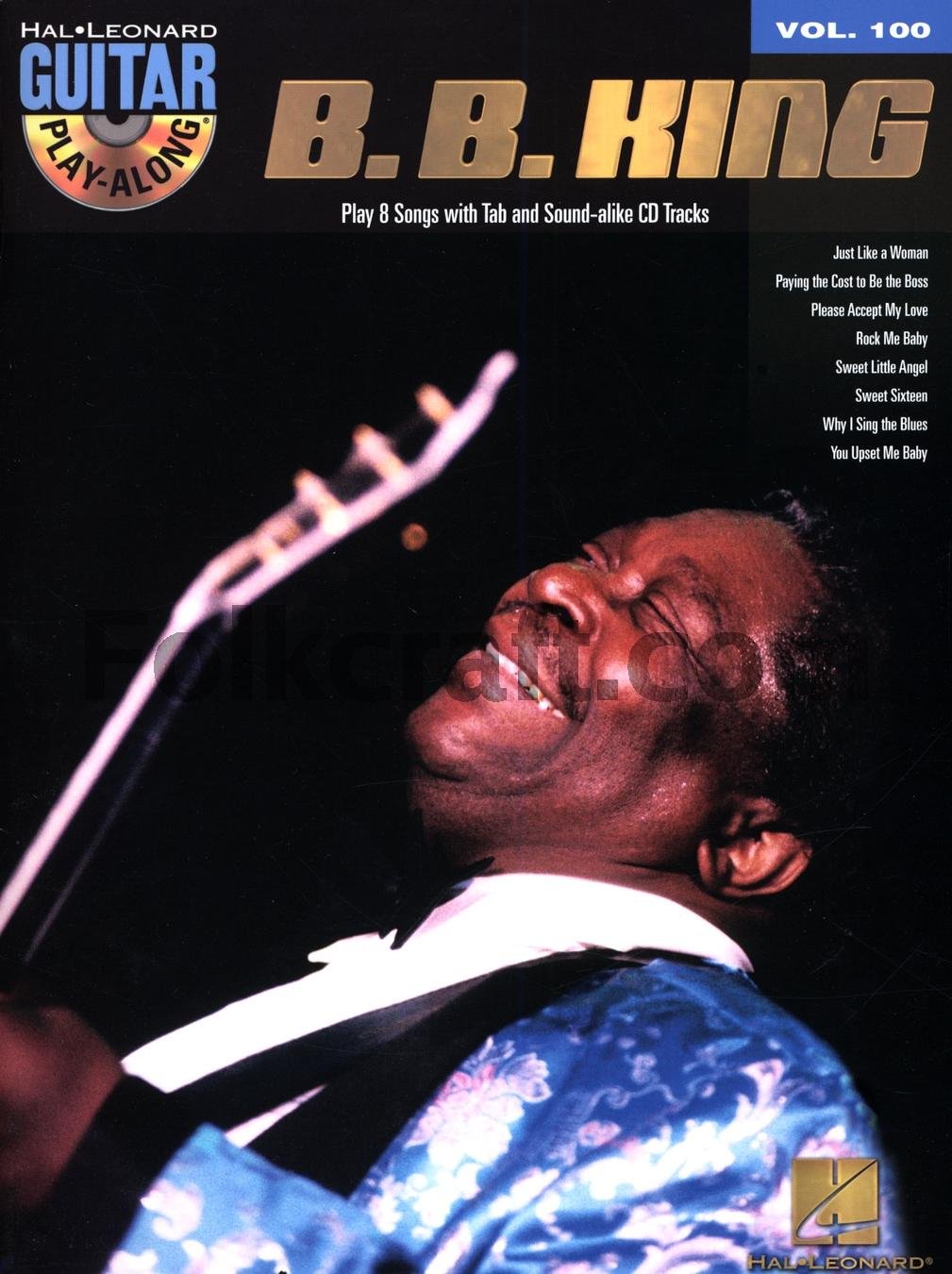 B.B. King  Guitar PlayAlong Volume 100 Book/Online Audio (Guitar PlayAlong, 100),Used