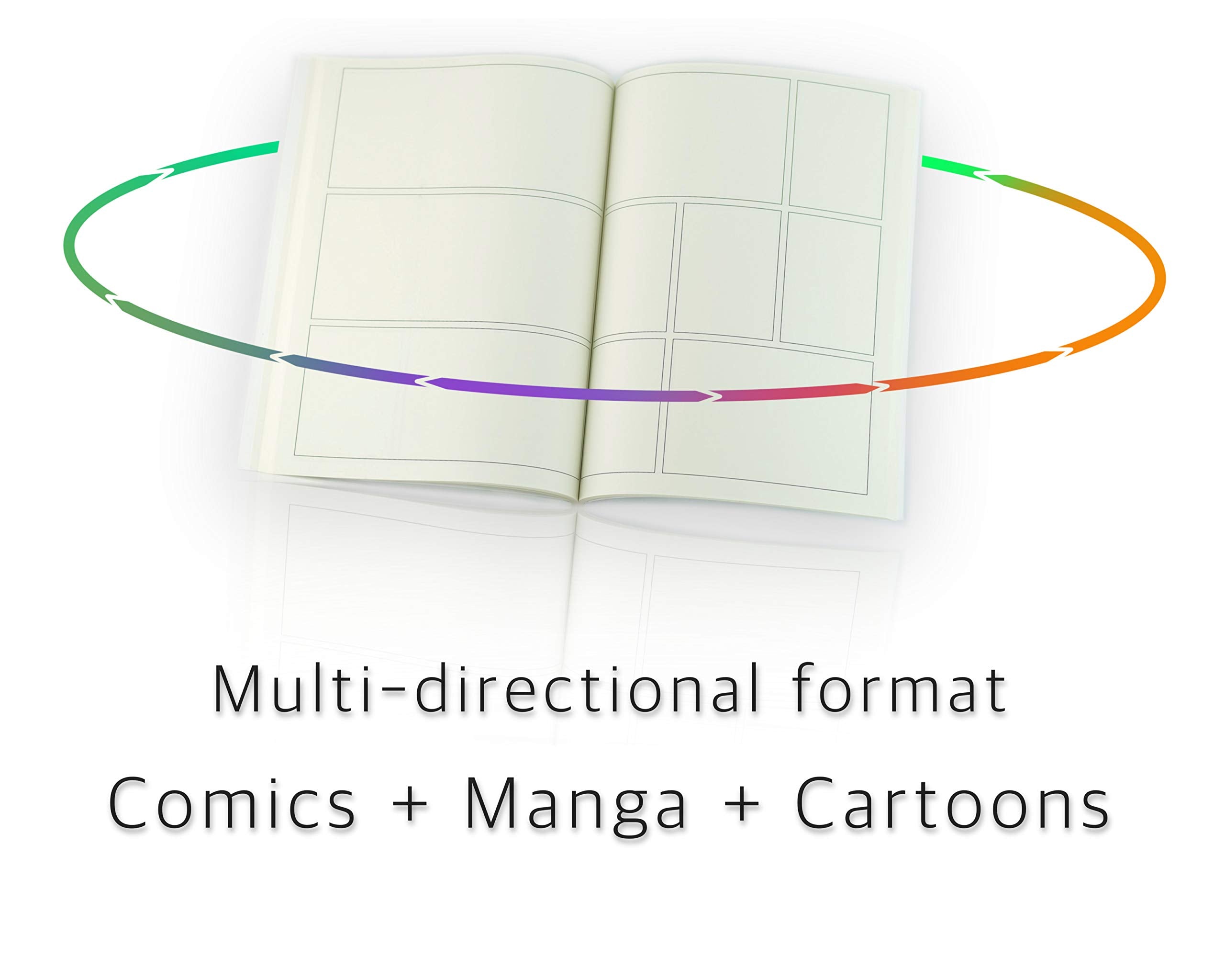Krisp Add Your Own Cover Art Blank Comic Book Storyboard Notebook.