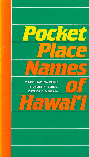 Pocket Place Names of Hawai'i,Used