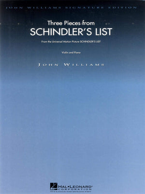 Three Pieces from Schindler's List: Violin and Piano,New