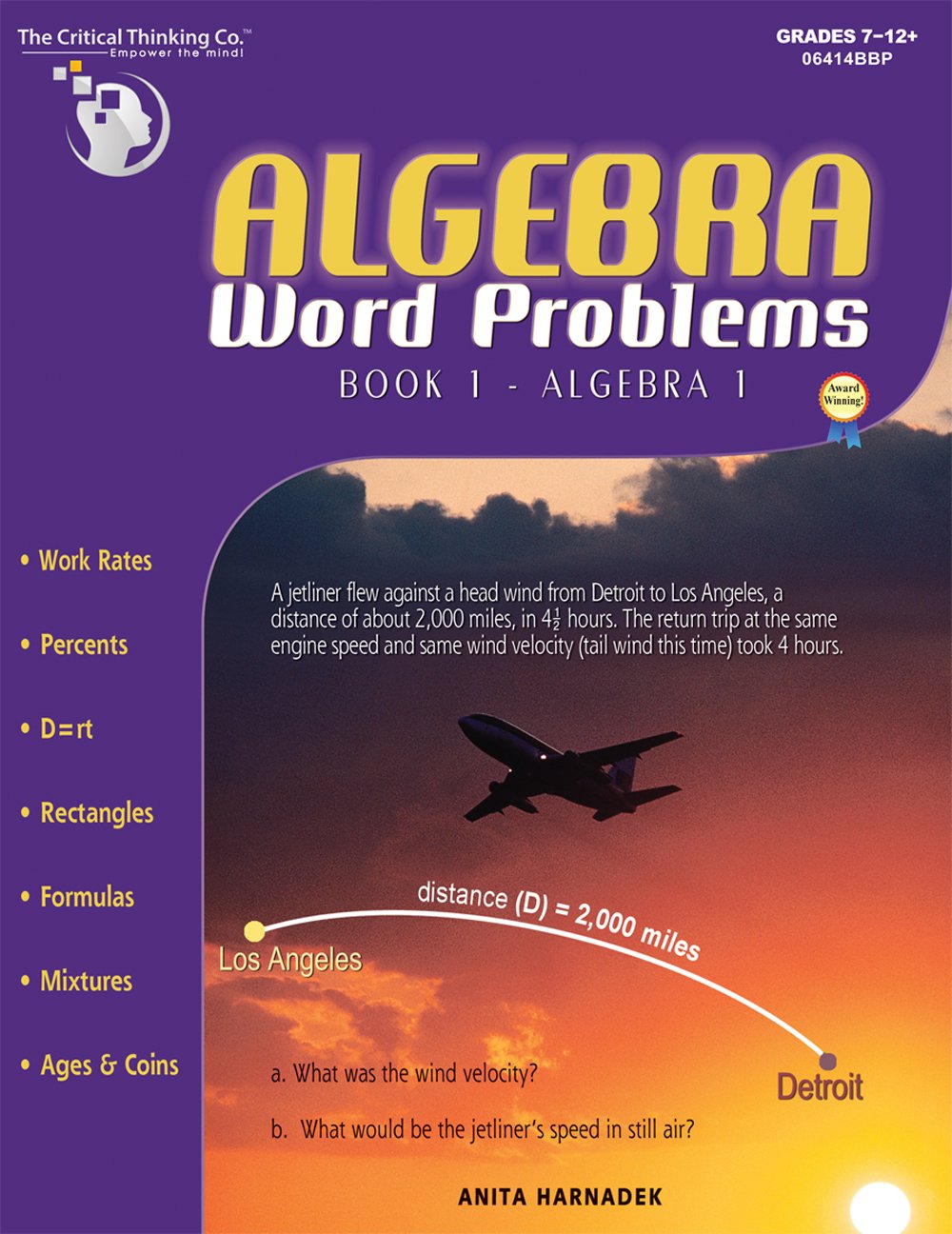 Algebra Word Problems, Book 1,Used