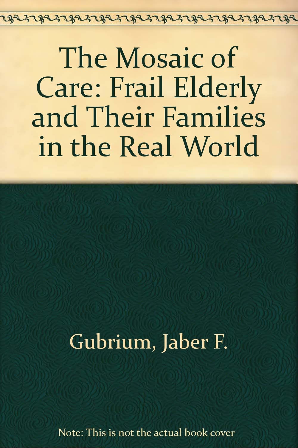 The Mosaic Of Care: Frail Elderly And Their Families In The Real World-used