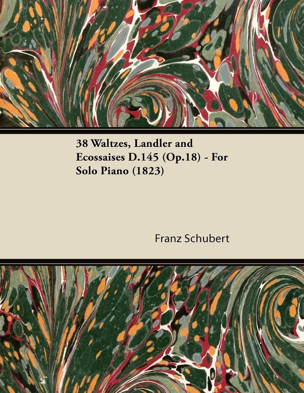 38 Waltzes, Lndler And Ecossaises D.145 (Op.18)  For Solo Piano (1823),Used