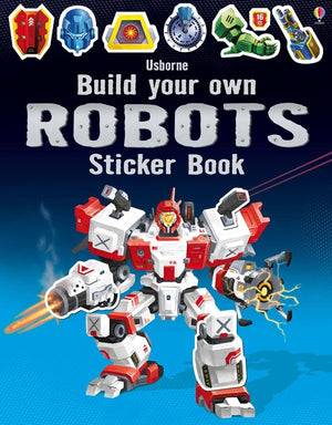 Usborne Books Build Your Own Robots Sticker Book-used