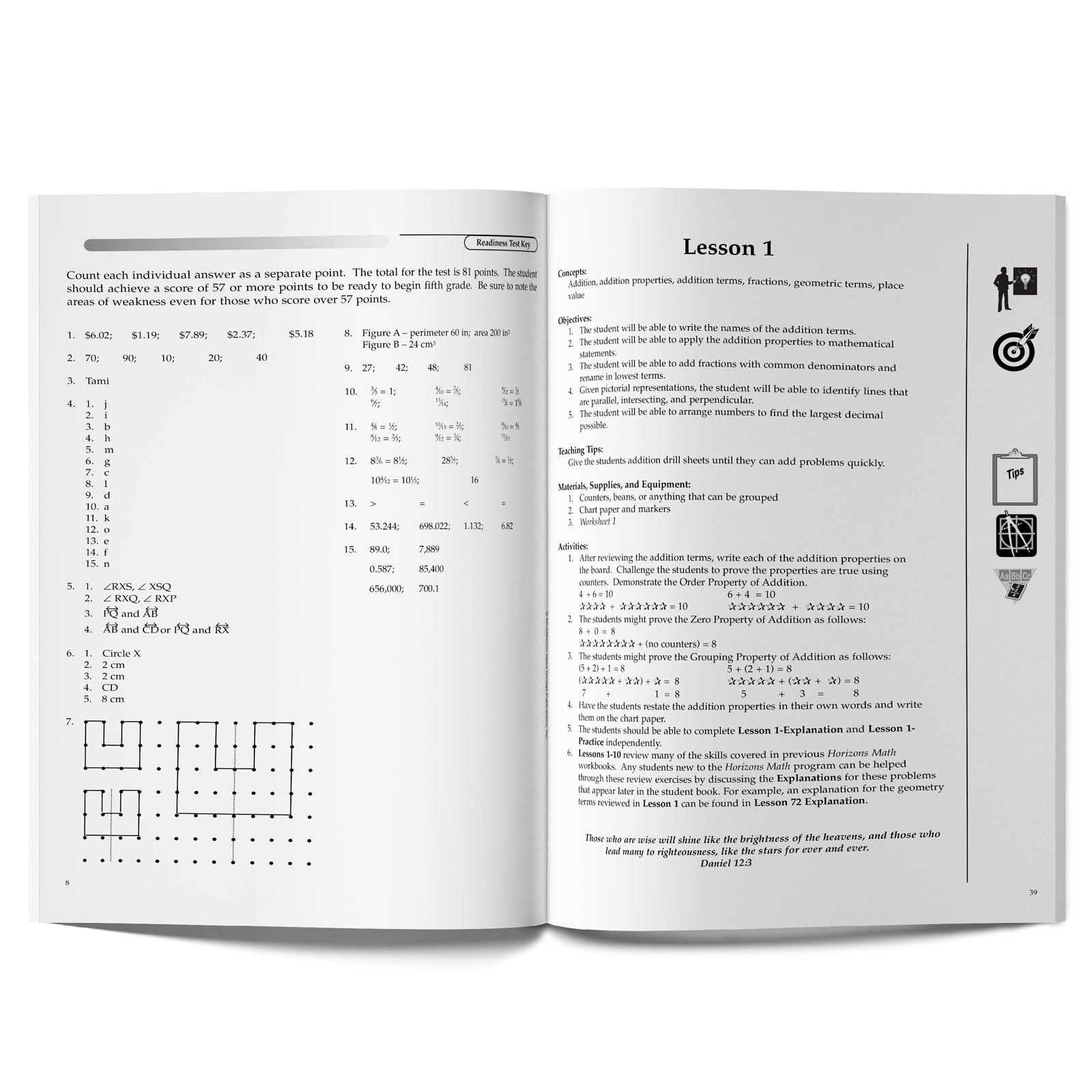 Horizons Math 5th Grade Teacher's Guide by Alpha Omega Publications - Essential Resource for Effective Homeschooling and Classroom Learning