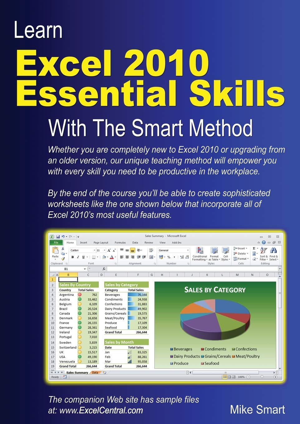 Learn Excel 2010 Essential Skills With The Smart Method: Courseware Tutorial For Selfinstruction To Beginner And Intermediate L,New