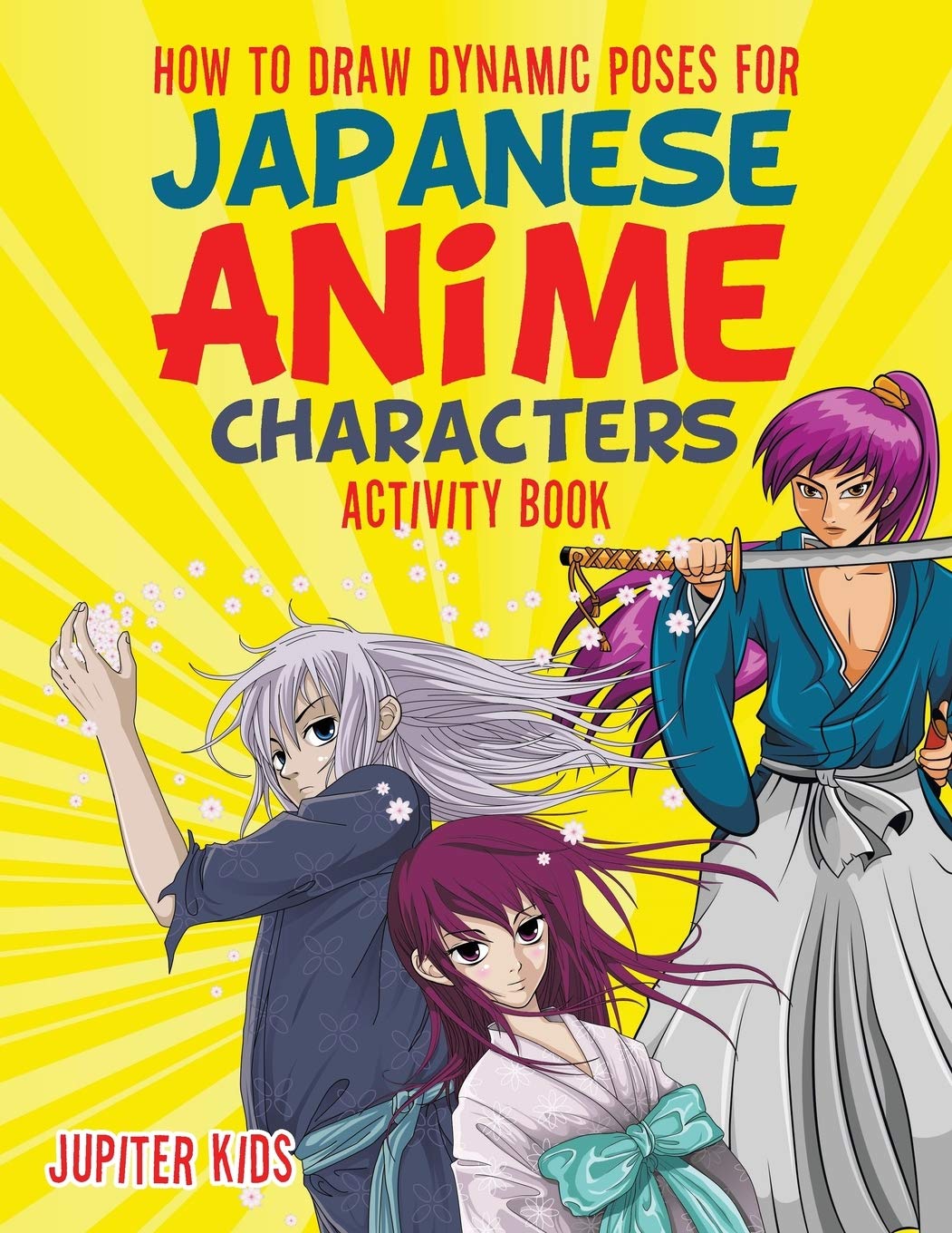 How to Draw Dynamic Poses for Japanese Anime Characters Activity Book,Used