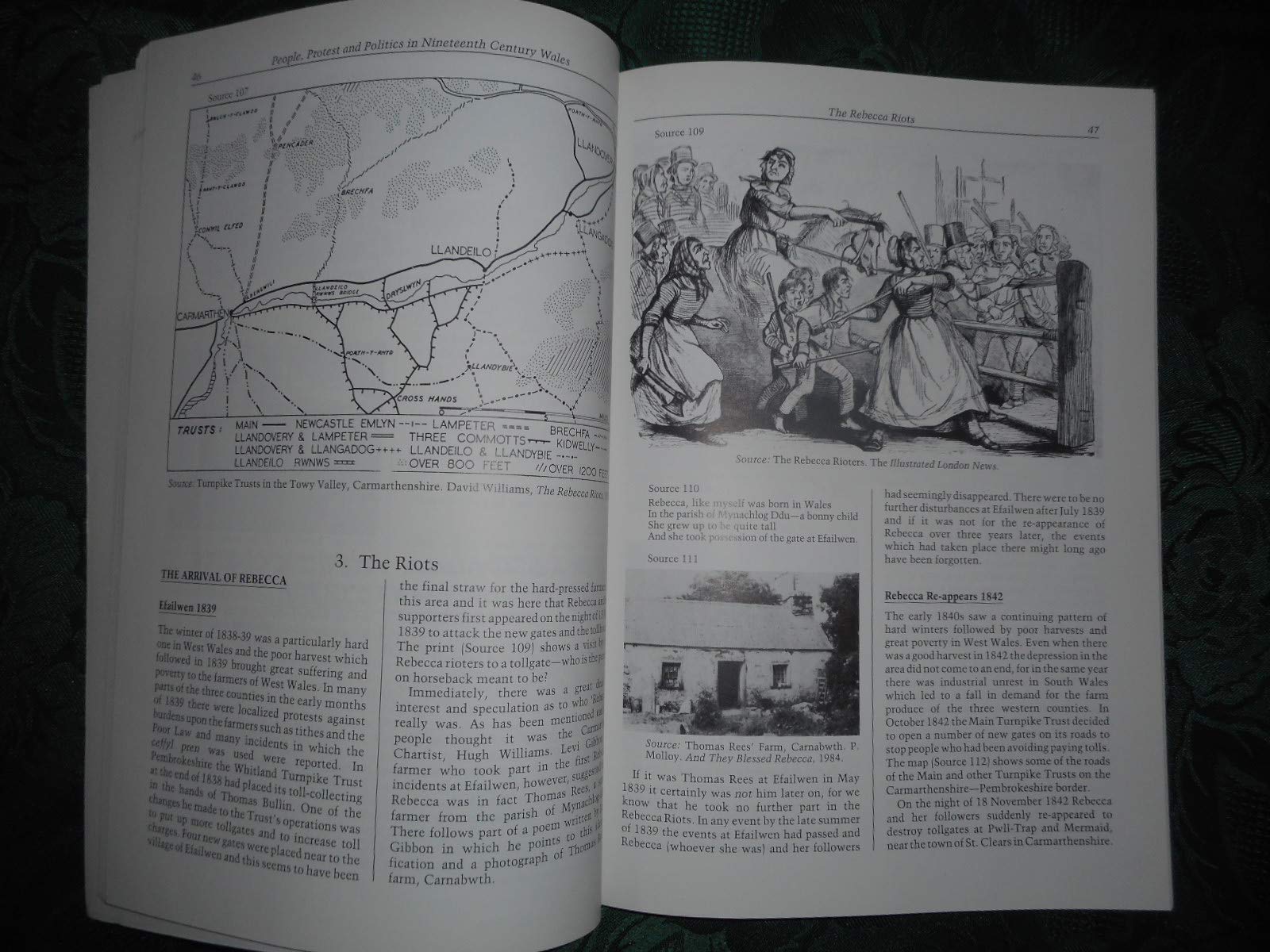 People, protest, and politics: Case studies in nineteenth century Wales,Used