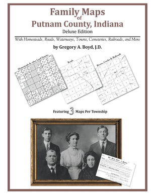 Family Maps of Putnam County, Indiana,Used