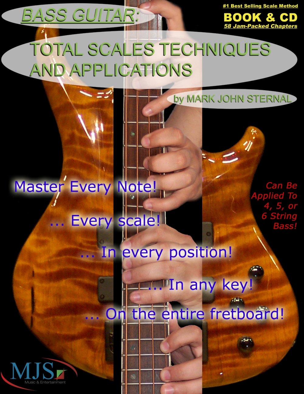 Bass Guitar: Total Scales Techniques And Applications (Book & CD),Used