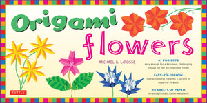 Origami Flowers Kit: Fold Lovely Daises, Lilies, Lotus Flowers And More!: Kit With 2 Origami Books, 41 Projects And 98 Origami P,Used