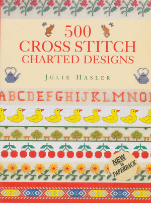 500 Cross Stitch Charted Designs,Used