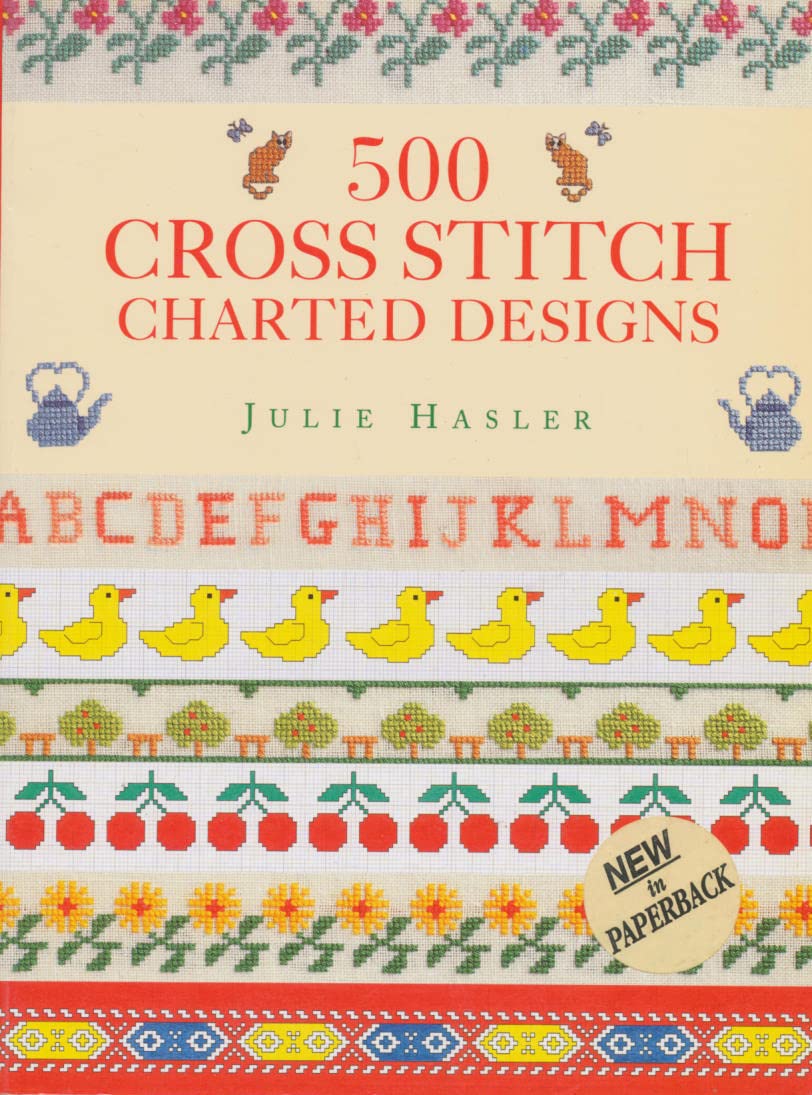500 Cross Stitch Charted Designs,Used