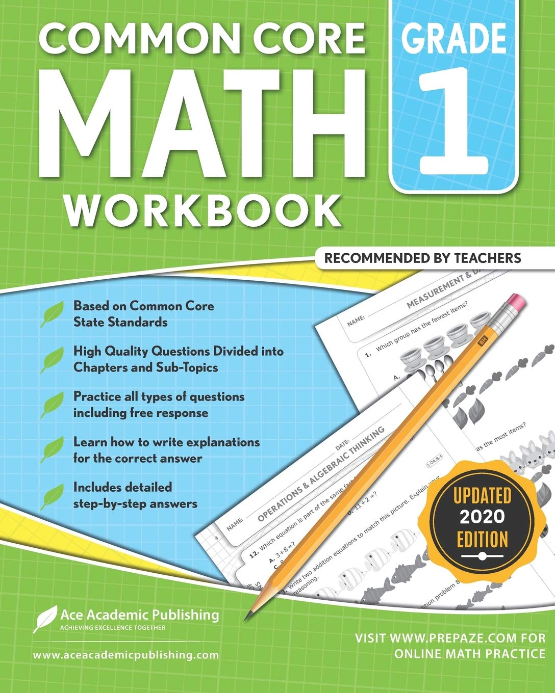 1st grade Math workbook: CommonCore Math Workbook,Used