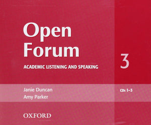 Open Forum 3 Audio CD: Academic Listening and Speaking CD (Open Forum Series),Used