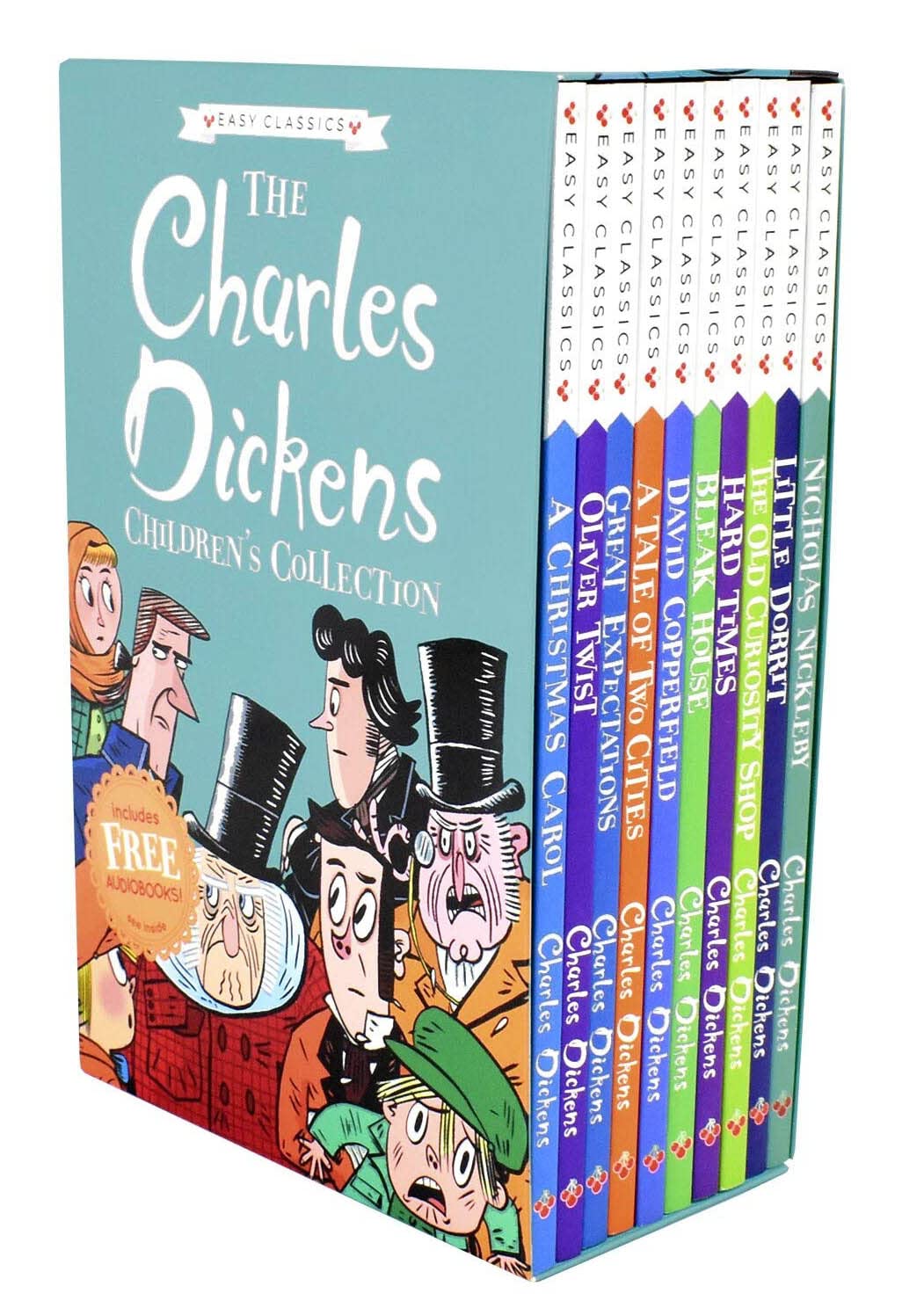 The Charles Dickens Children'S Collection (Easy Classics) 10 Book Box Set (A Christmas Carol, Oliver Twist ... A Tale Of Two Cit